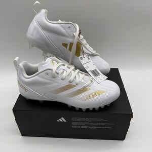 Adidas Adizero Electric.2 K Football Cleats White/Gold ID1468 Size US 5
